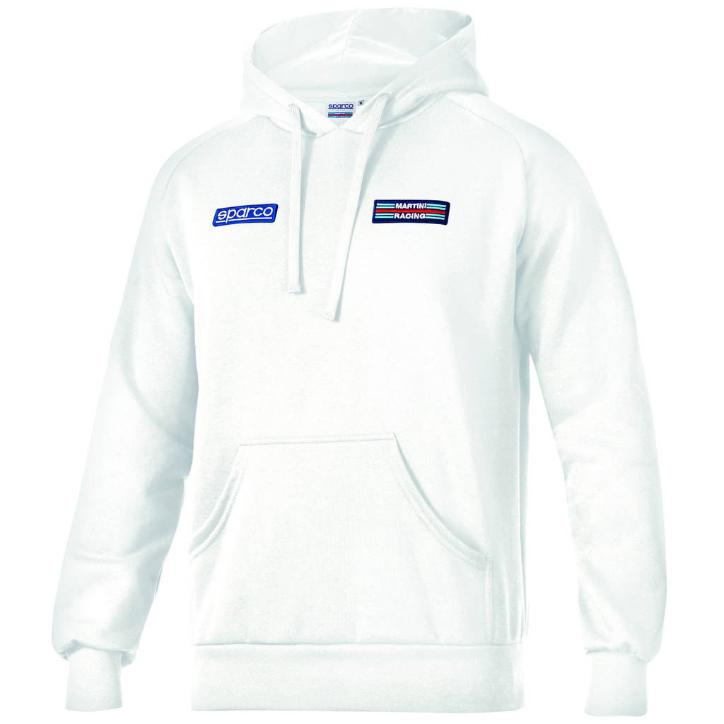 SPARCO 01340MRBI5XXL Hoodie BIG STRIPES MARTINI RACING, white, size XXL Photo-0