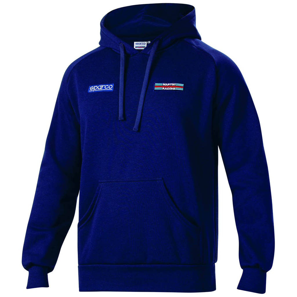 SPARCO 01340MRNR4XL Hoodie BIG STRIPES MARTINI RACING, black, size XL Photo-0