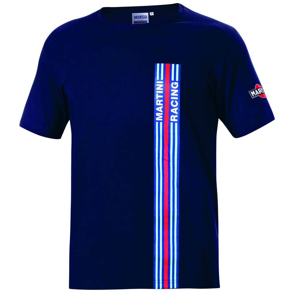 SPARCO 01339MRBM5XXL T-shirt BIG STRIPES MARTINI RACING, navy blue, size XXL Photo-1