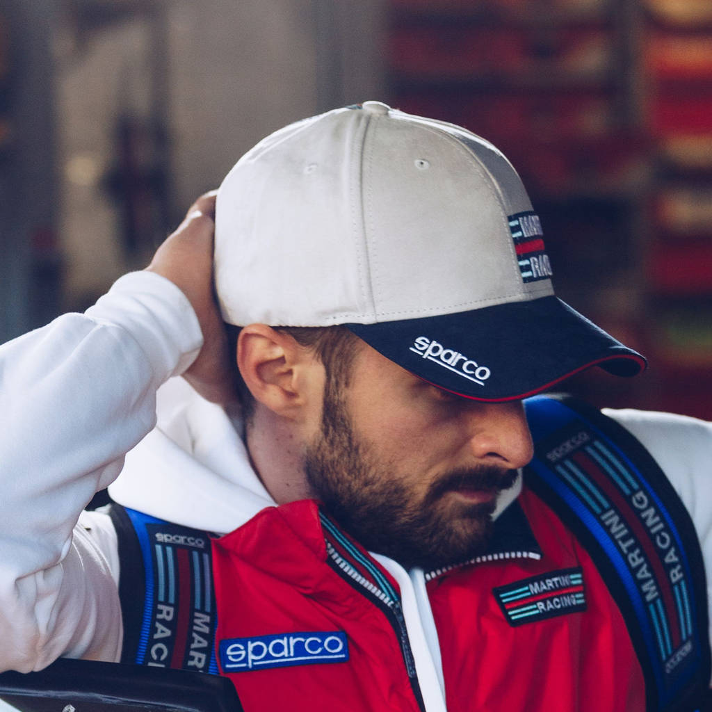 SPARCO 01341MRBI BASEBALL Cap MARTINI RACING, white Photo-3