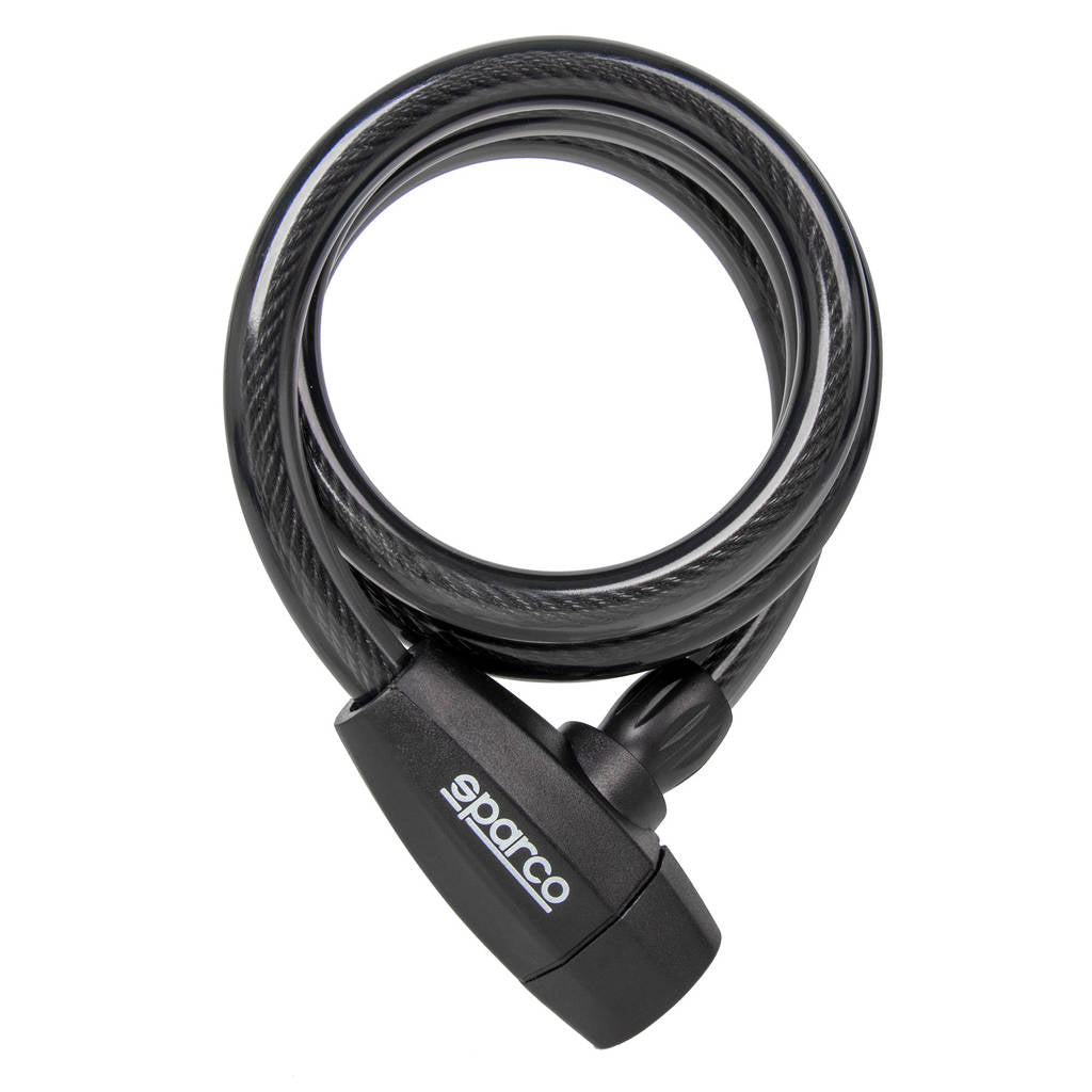 SPARCO 099117NR Coil Cable Lock, black Photo-0