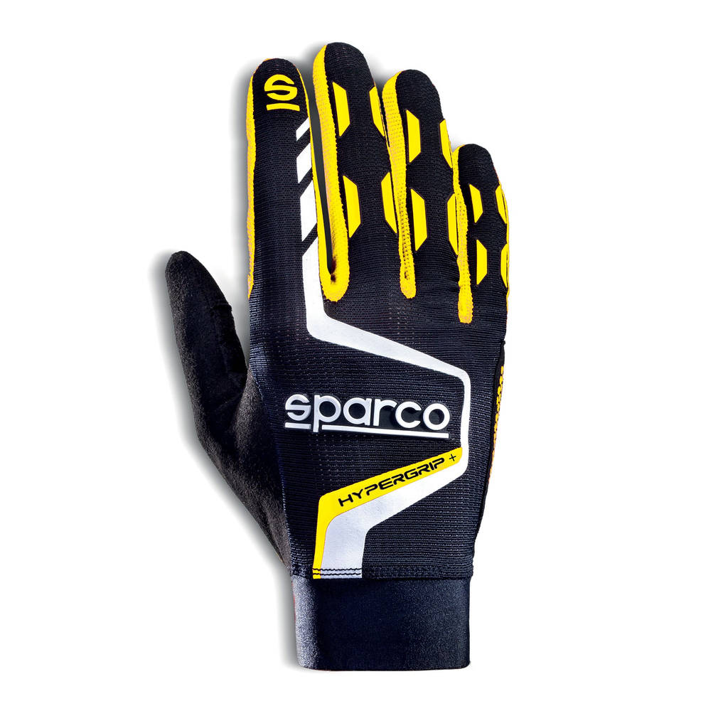 SPARCO 00209510NRGF HYPERGRIP+ Gaming gloves, black/yellow fluo, size 10 Photo-0