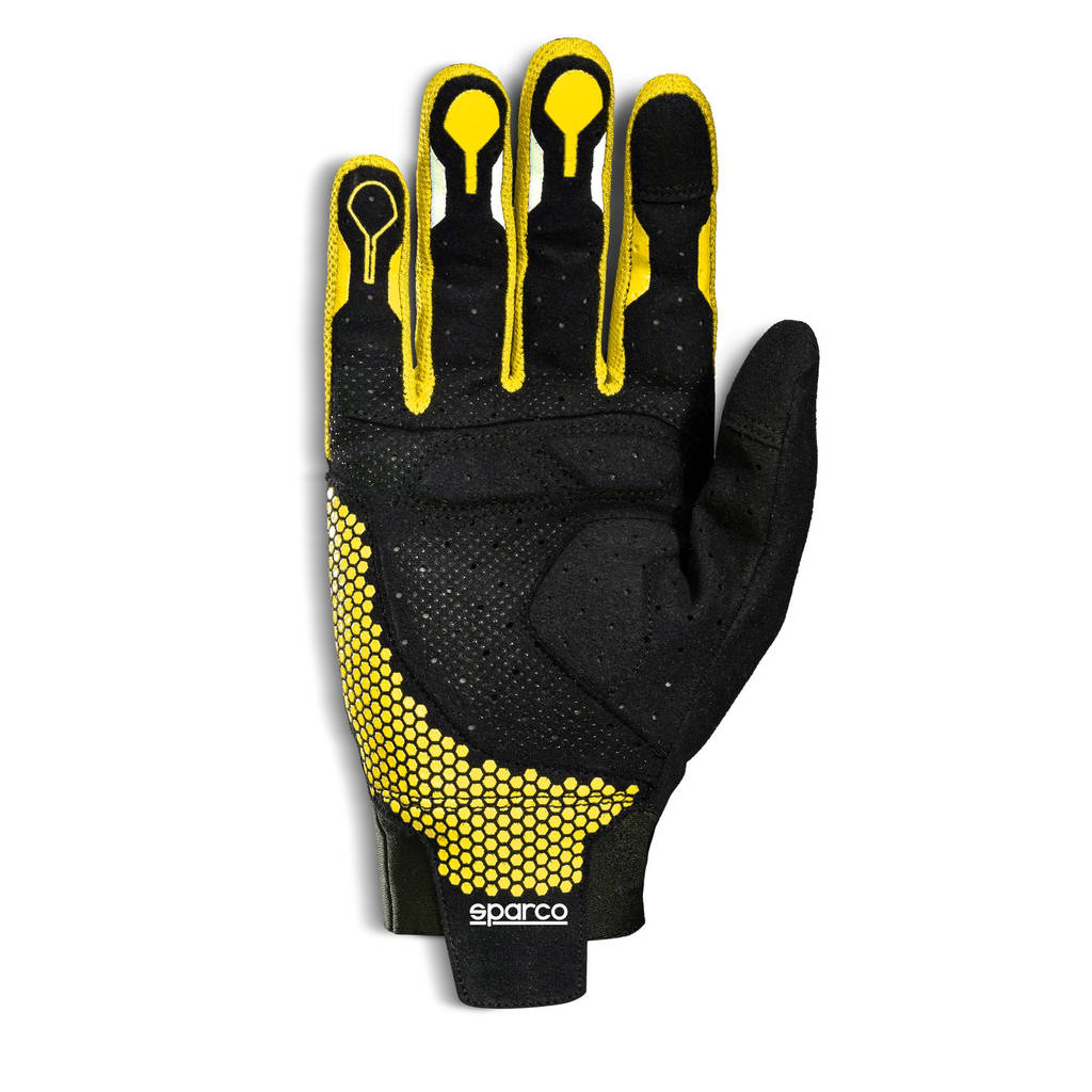 SPARCO 00209512NRGF HYPERGRIP+ Gaming gloves, black/yellow fluo, size 12 Photo-1