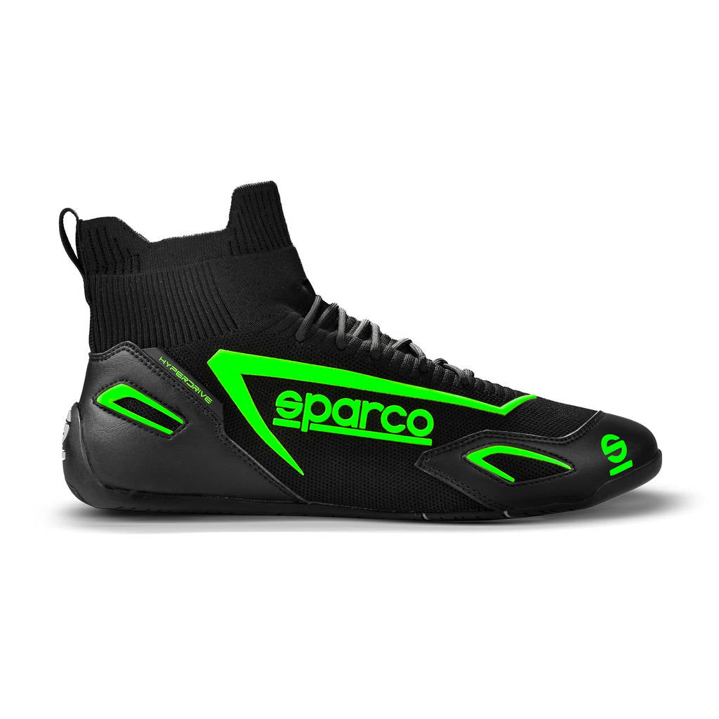 SPARCO 00129340NRVF Gaming sim racing shoes HYPERDRIVE, black/green, size 40 Photo-0