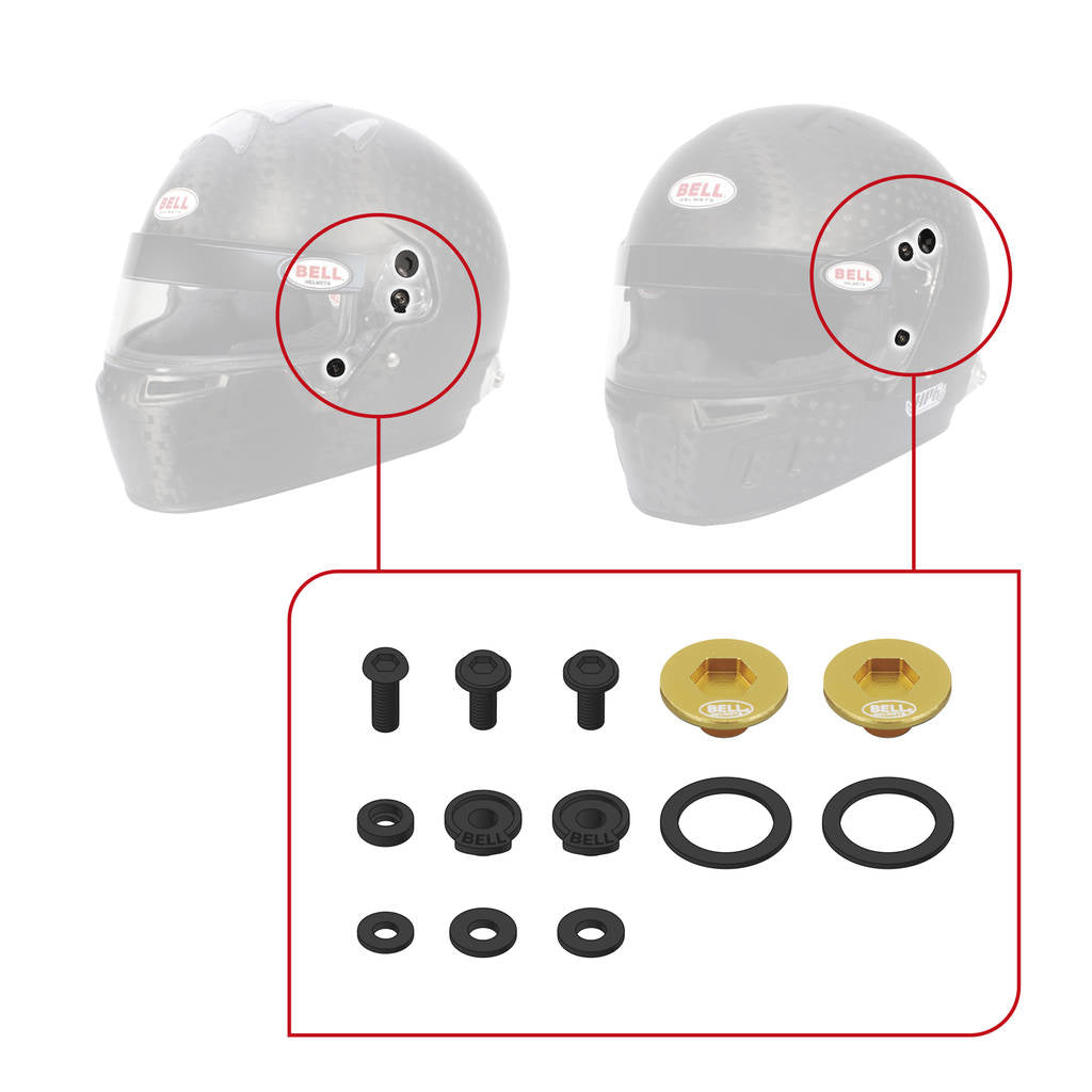 BELL 2020072 SV (SE06) Pivot kit & Screws, blue Photo-2
