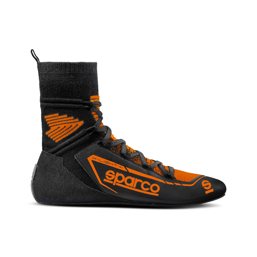 SPARCO 00127841NRAF X-LIGHT+ Racing shoes, FIA 8856-2018, black/orange, size 41 Photo-0