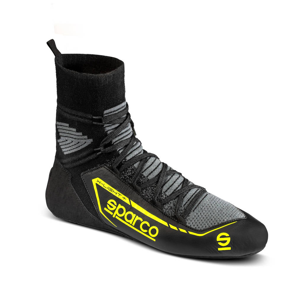 SPARCO 00127844NRGF X-LIGHT+ Racing shoes, FIA 8856-2018, black/yellow, size 44 Photo-1