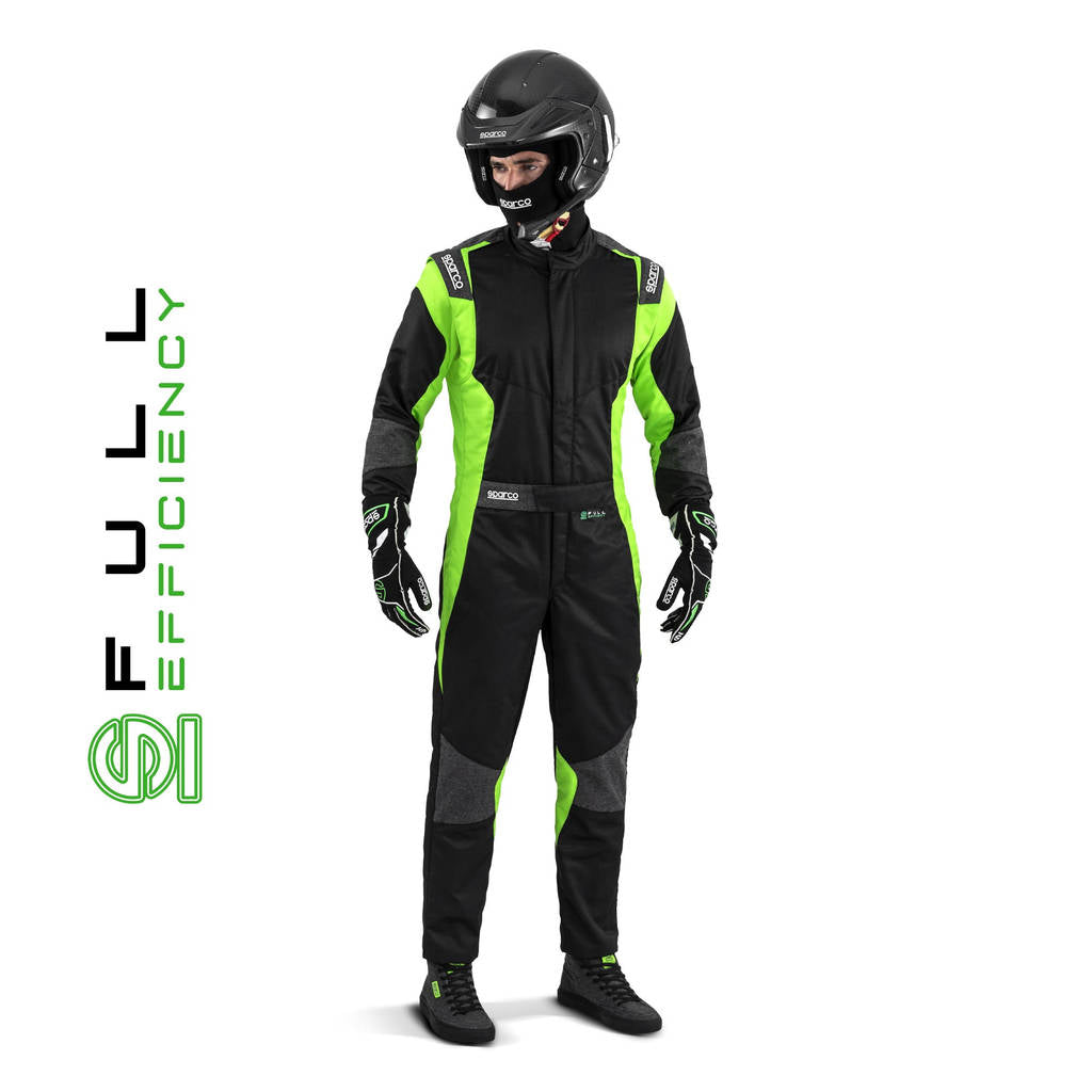 SPARCO 00115558NRVF FUTURA Racing suit, FIA 8856-2018, black/green, size 58 Photo-2