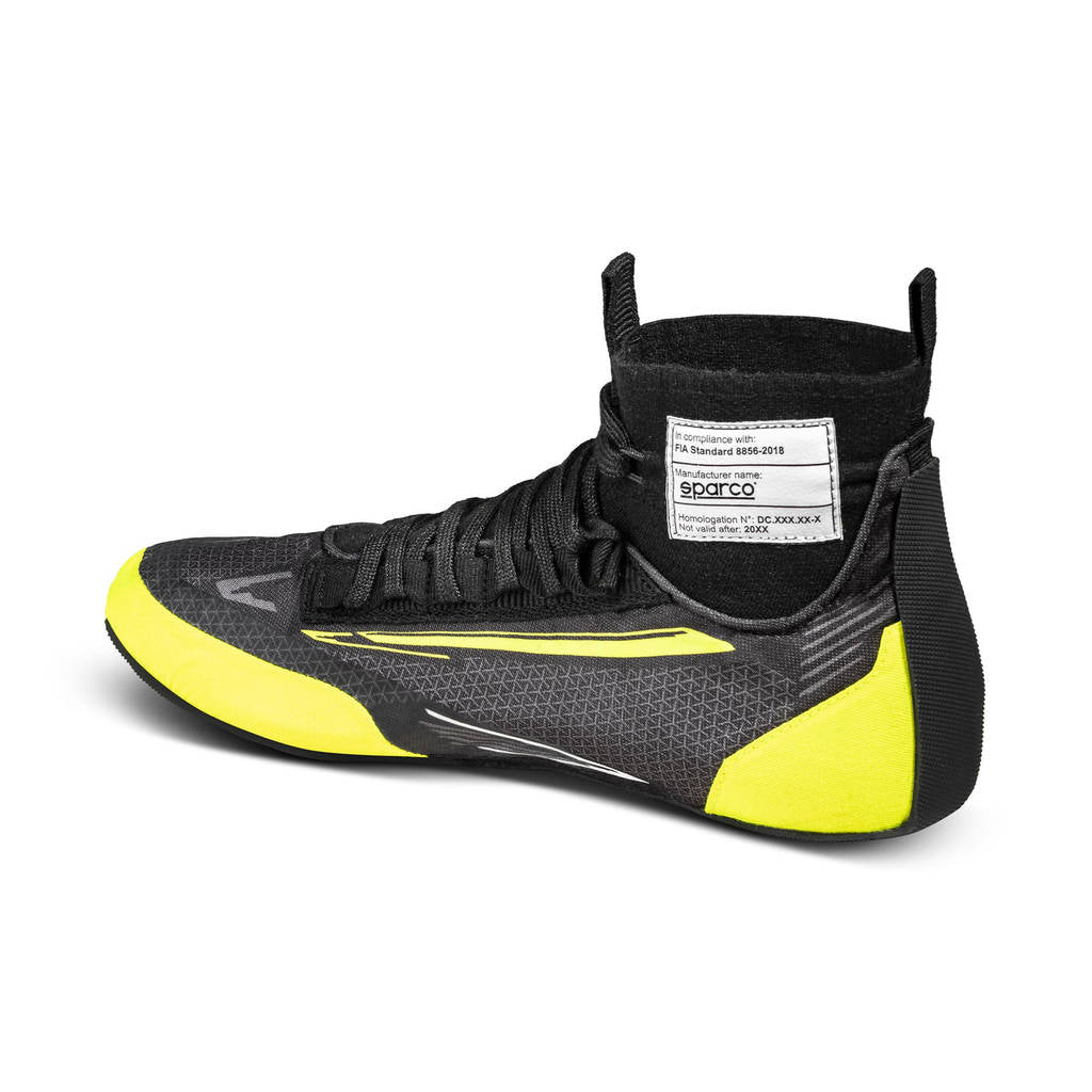 SPARCO 0012A338NRGF SUPERLEGGERA (Fabric) Racing shoes, FIA 8856/2018, black/yellow, size 38 Photo-2