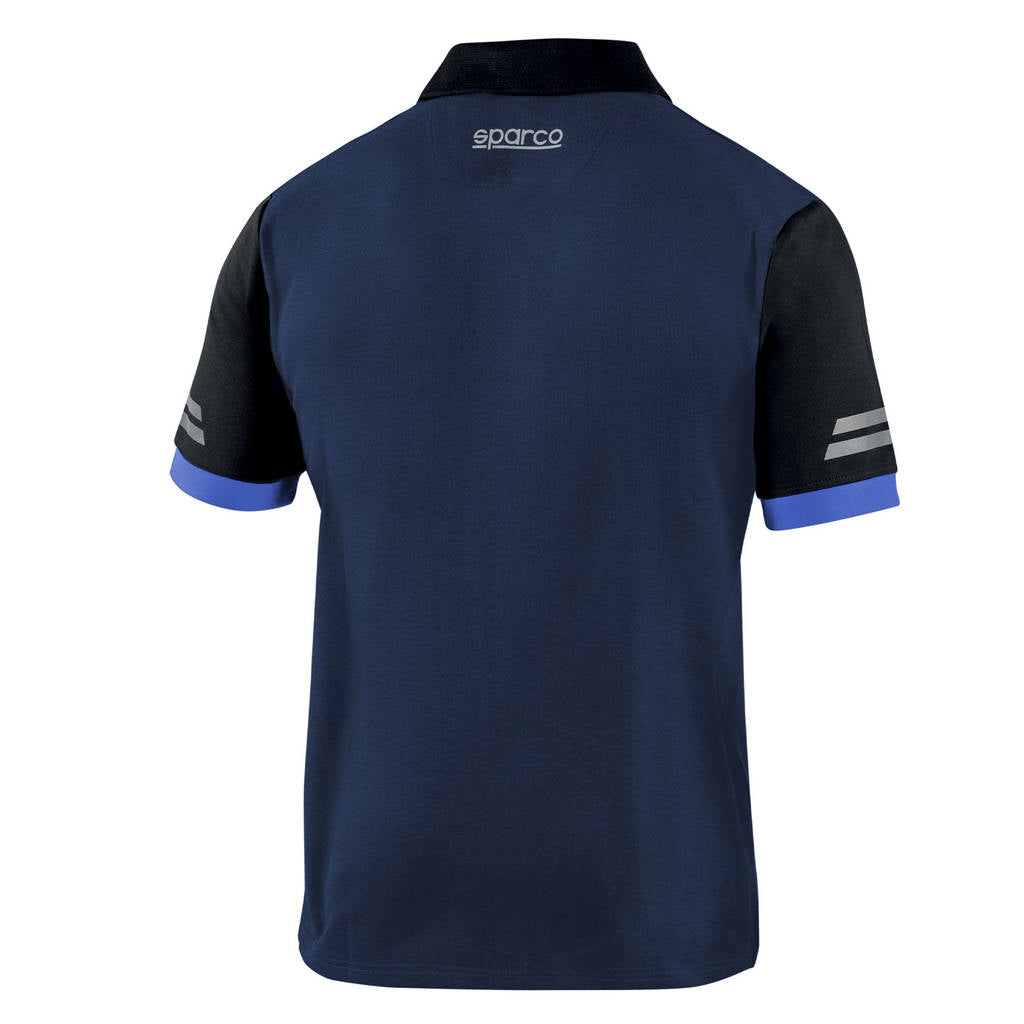SPARCO 02415BMAZ2M TECH Polo, navy blue/blue, size M Photo-1
