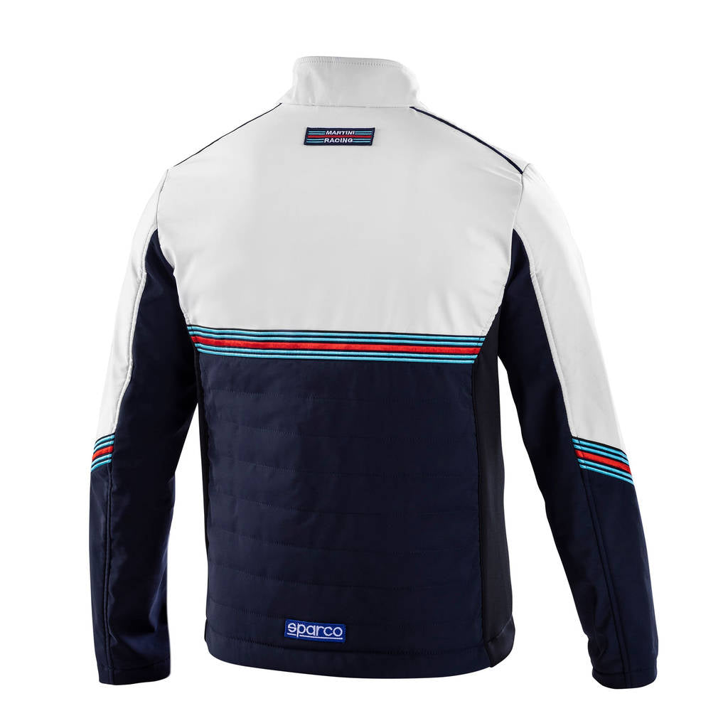 SPARCO 01363MRBMBI1S SOFT SHELL MARTINI RACING Jacket, navy blue/white, size S Photo-1