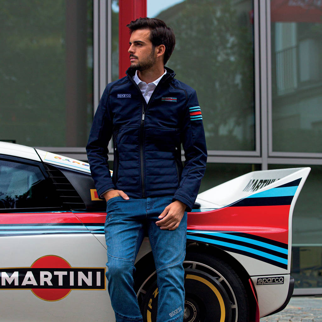 SPARCO 01363MRBM4XL SOFT SHELL MARTINI RACING Jacket, navy blue, size XL Photo-2