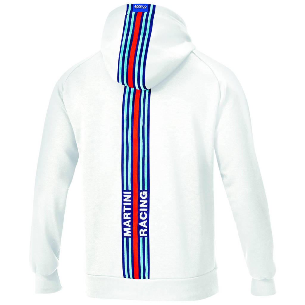 SPARCO 01340MRBI6XXX Hoodie BIG STRIPES MARTINI RACING, white, size XXXL Photo-1