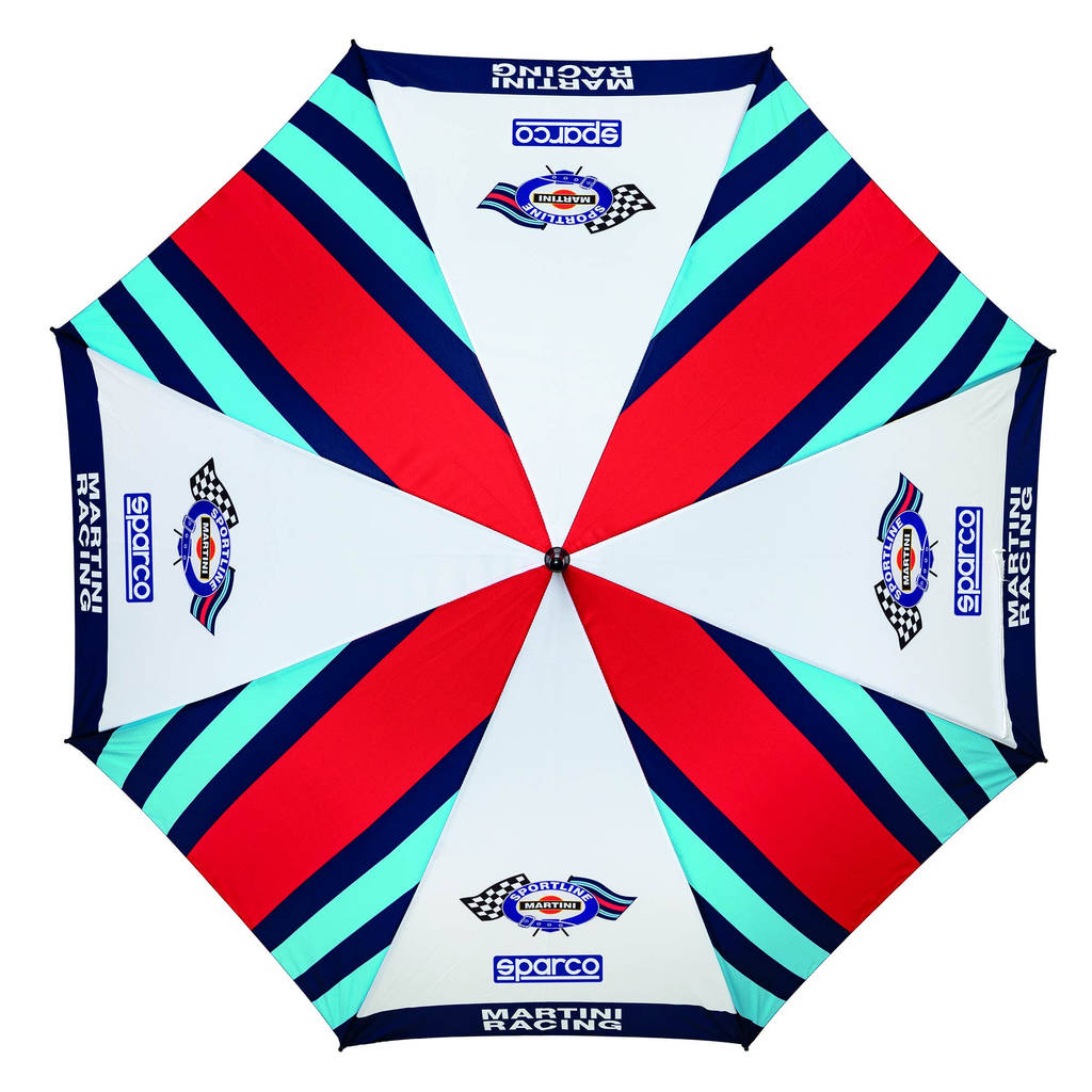 SPARCO 099130MR Replica '80 Umbrella MARTINI RACING, wooden Photo-0