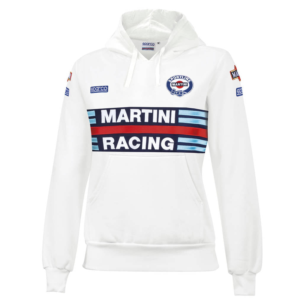 SPARCO 01397MRBI3L Hoodie MARTINI RACING Lady, white, size L Photo-0