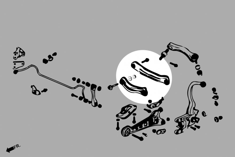 HARDRACE 6360 ADJ. CAMBER/TOE/CASTER ARM HONDA ACCORD 90-97 Photo-1