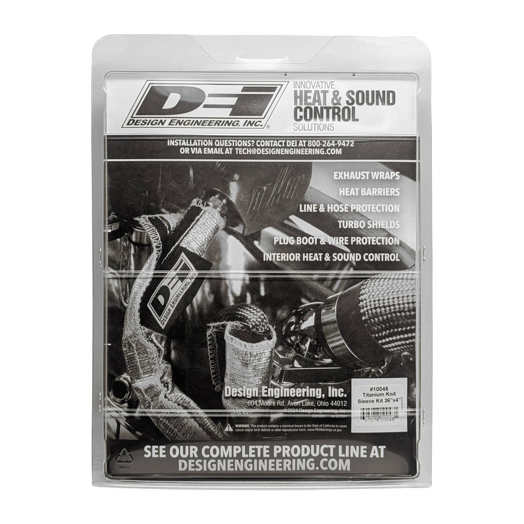 DEI 10048 Titanium Knit Exhaust Sleeve 4" x 36" Photo-2