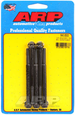 ARP 640-3500 SAE Bolt Kit 1/4-20 x 3.500 12pt black oxide bolts Photo-0