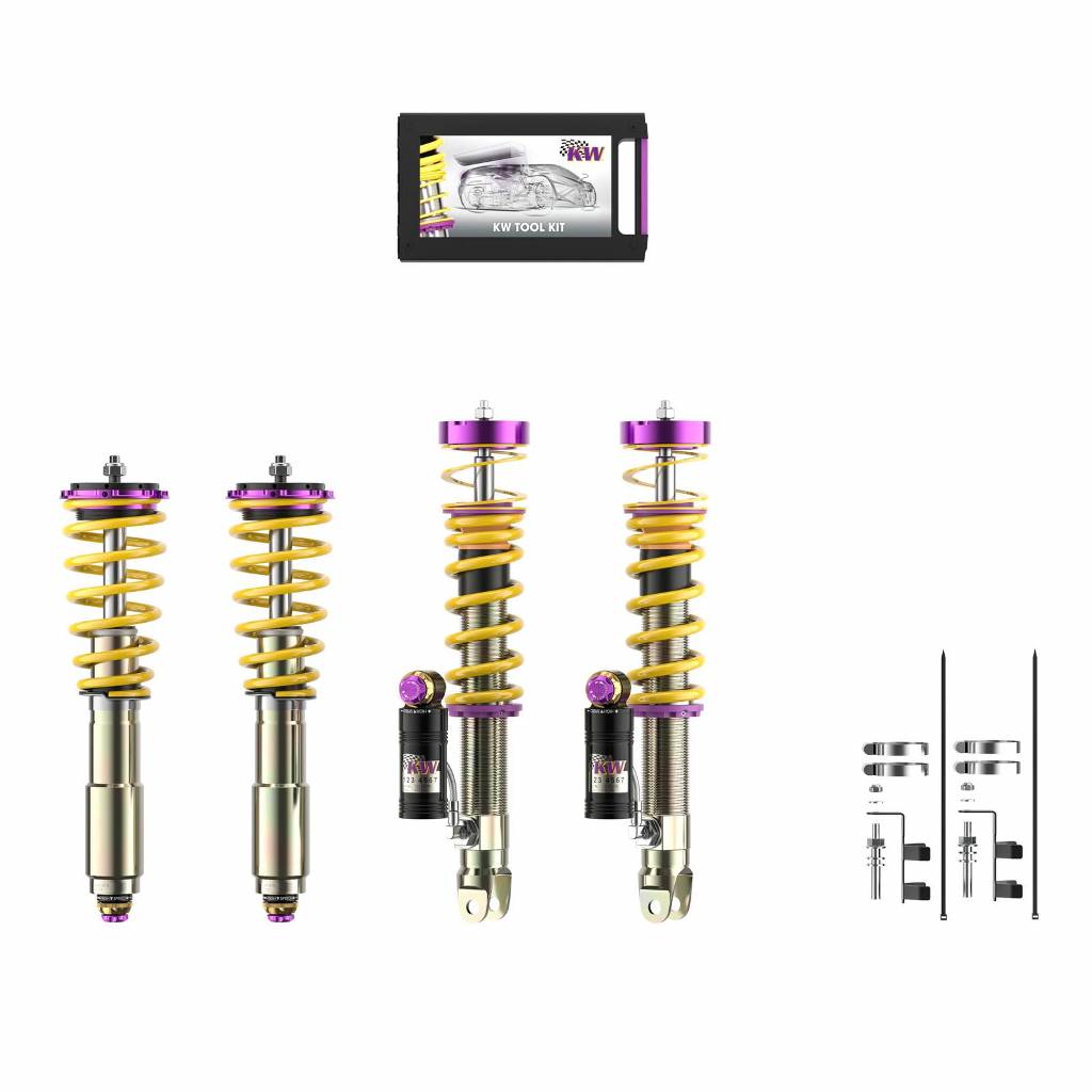 KW 3A771087 Coilover Kit INOX V4 (incl. deactivation for electronic dampers) for PORSCHE 911 (992) Carrera 4 /Carrera 4 GTS/Carrera 4 S 2018- Photo-0