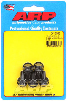 ARP 641-0560 SAE Bolt Kit 5/16-18 x 0.560 12pt black oxide bolts Photo-0