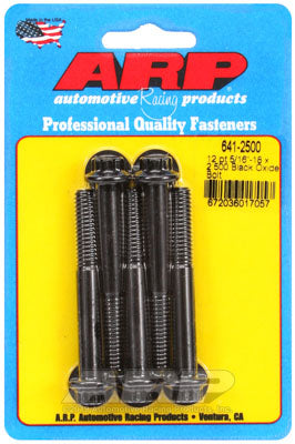 ARP 641-2500 SAE Bolt Kit 5/16-18 x 2.500 12pt black oxide bolts Photo-0