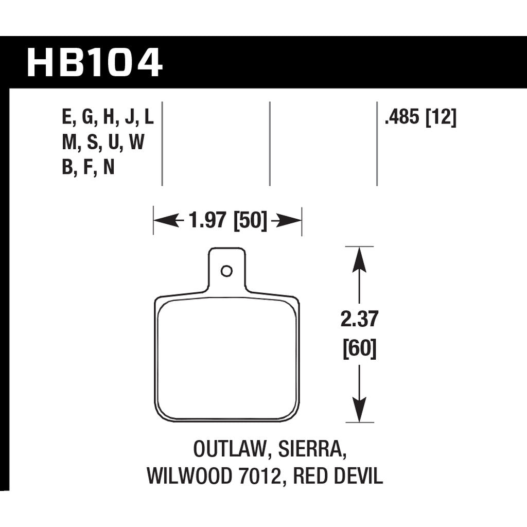 HAWK HB104D.485 Brake Pads ER-1 Endurance Racing Photo-2