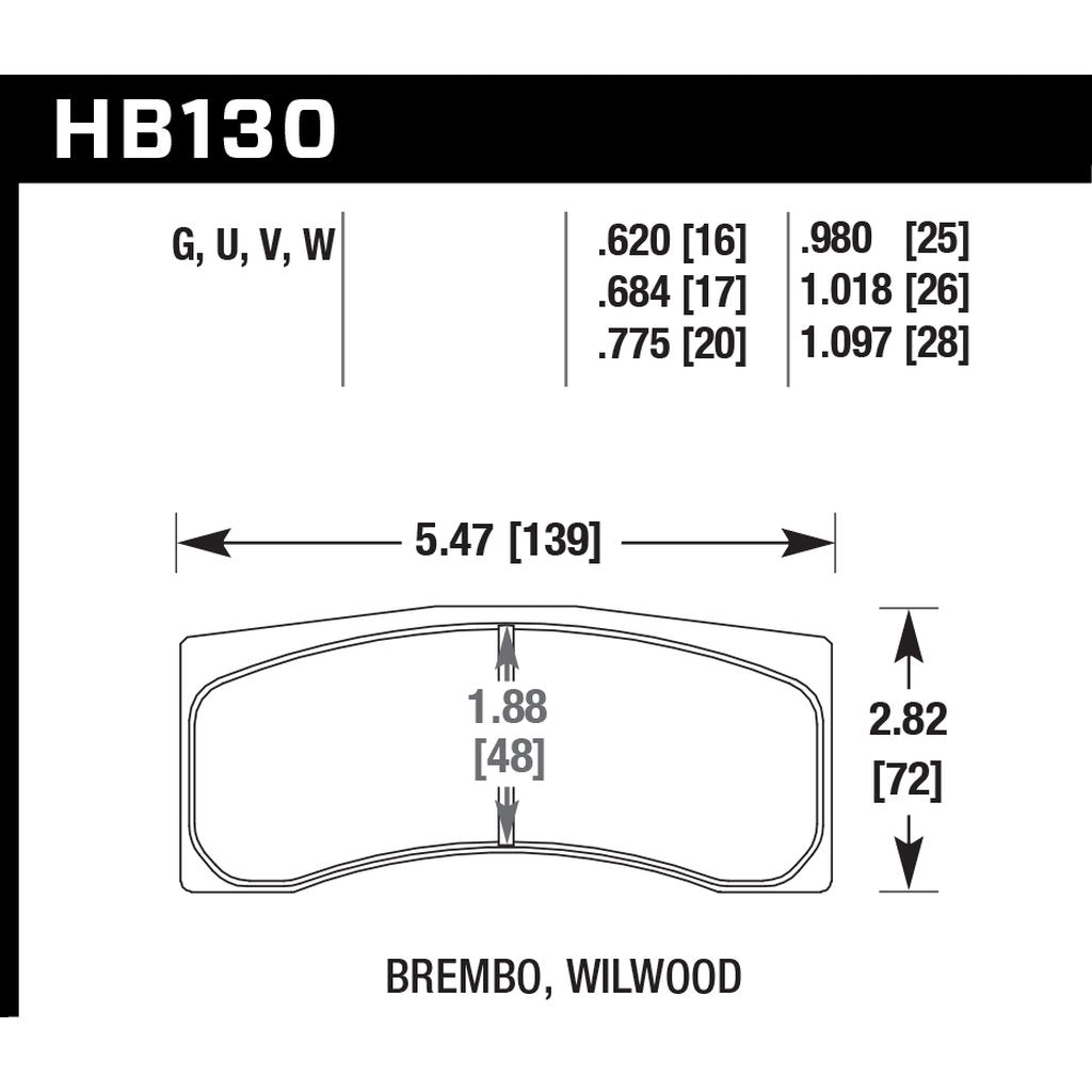 HAWK HB130D1.097 Brake Pads ER-1 Endurance Racing Photo-2