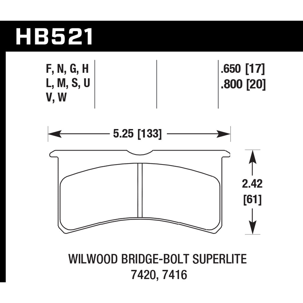 HAWK HB521D.800 Brake Pads ER-1 Endurance Racing Photo-2