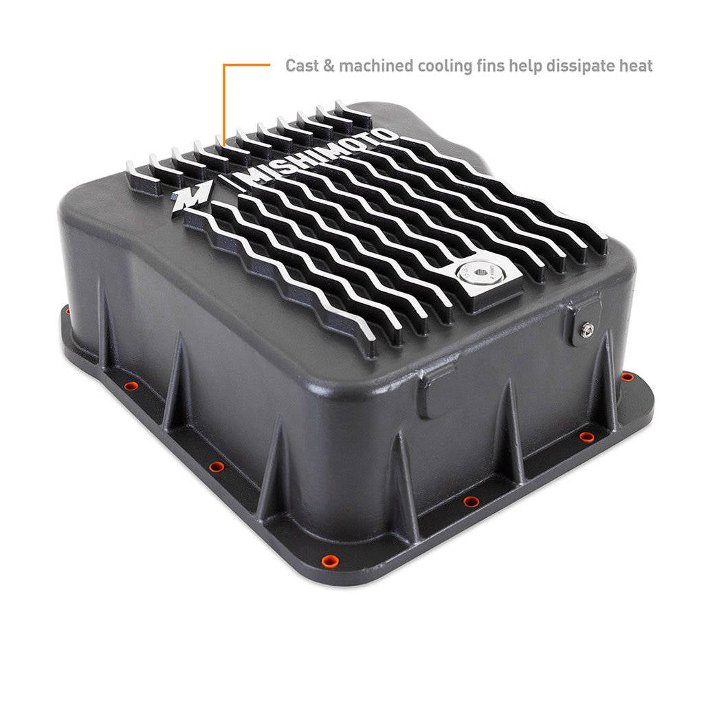 MISHIMOTO MMTP-DMAX-01 Transmission Pan, Cast for Duramax, Allison A1000, GR 2001-2019 Photo-4