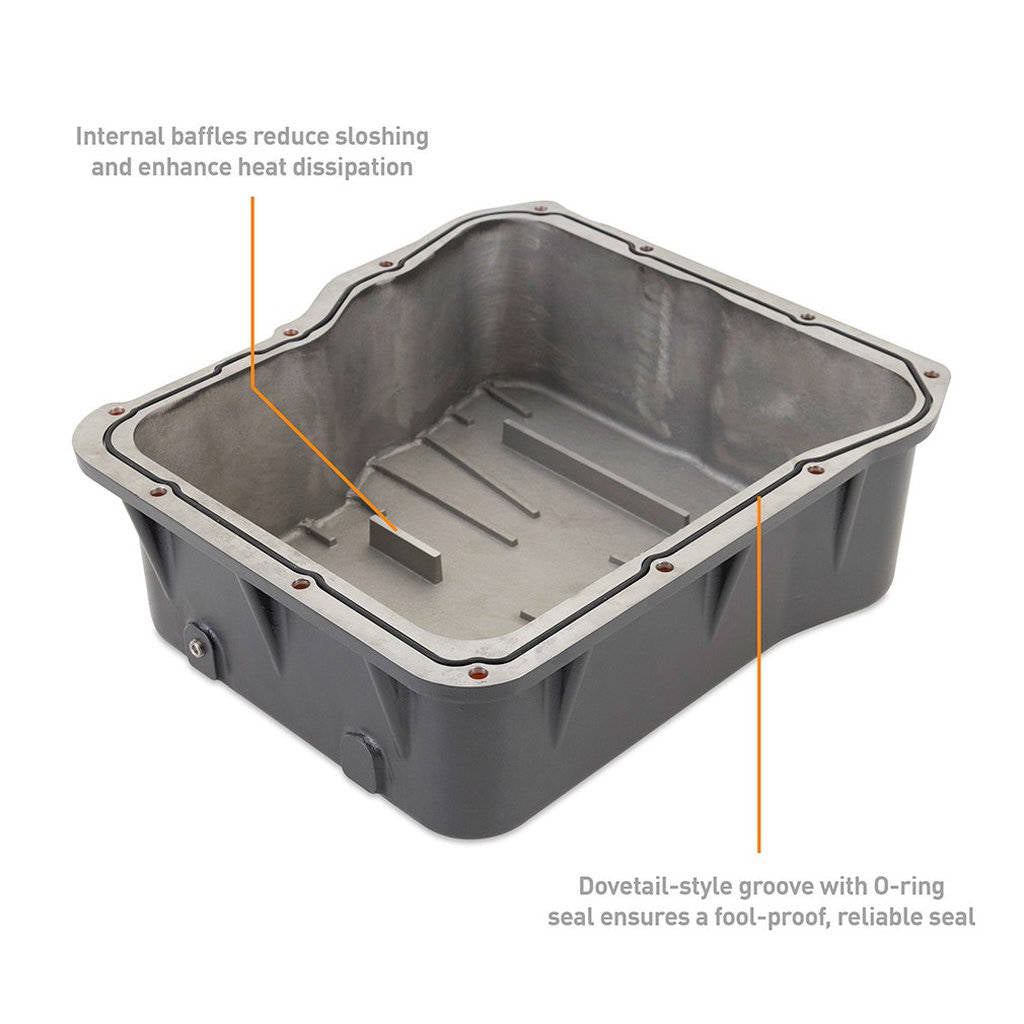 MISHIMOTO MMTP-DMAX-01 Transmission Pan, Cast for Duramax, Allison A1000, GR 2001-2019 Photo-5