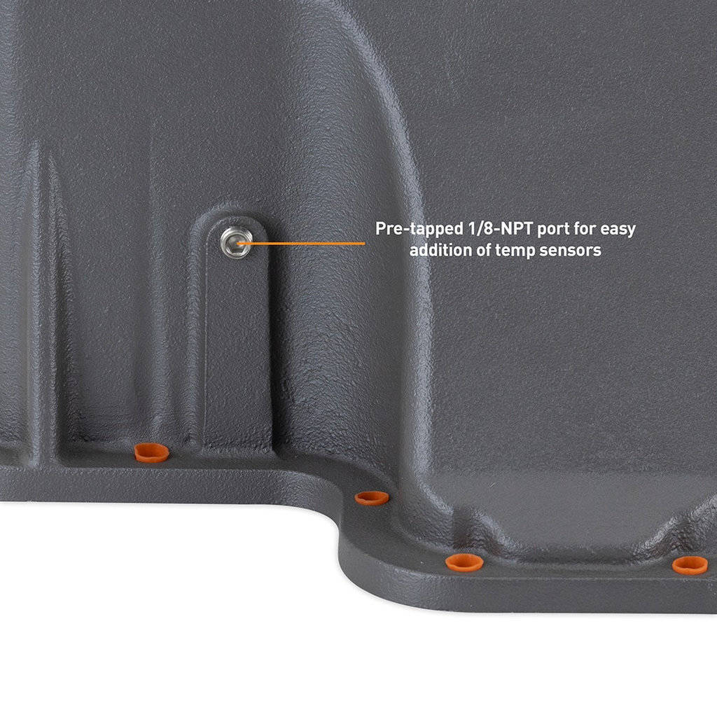MISHIMOTO MMTP-F2D-89 Transmission Pan, Cast for Powerstroke E4OD, 4R100, 5R110, GR 1989-2010 Photo-7