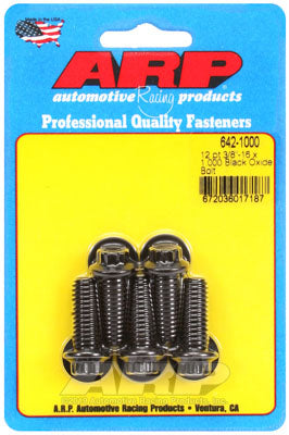 ARP 642-1000 SAE Bolt Kit 3/8-16 x 1.000 12pt black oxide bolts Photo-0