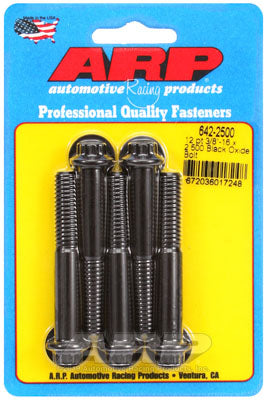 ARP 642-2500 SAE Bolt Kit 3/8-16 x 2.500 12pt black oxide bolts Photo-0