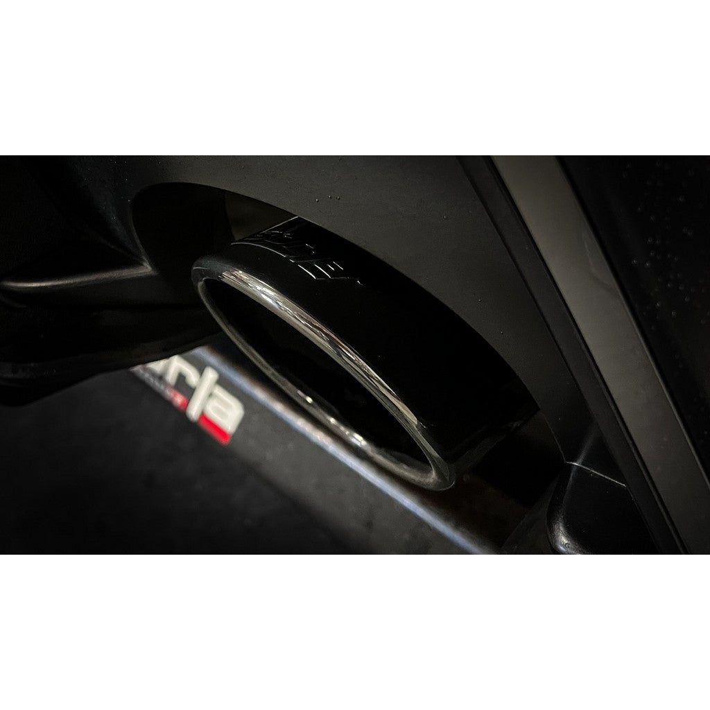 BORLA 140926BC Cat-Back Exhaust System ATAK 3", TIP 5" Black Chrome, T-304 Stainless Steel for HYUNDAI Kona N 2.0L 2022-2023 Photo-2