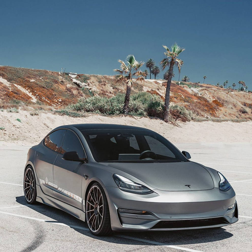 UNPLUGGED PERFORMANCE UP-M3-302-11.1 Ascension Front Fascia System, No Sensor Holes, Unpainted Urethane for TESLA Model 3 Photo-13