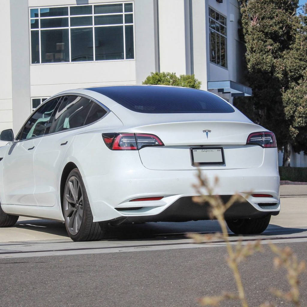 UNPLUGGED PERFORMANCE UP-M3-304-6.1 Ascension Rear Bumper, Koenigsegg KAM Limited Production, Gloss Clear for TESLA Model 3 Photo-2
