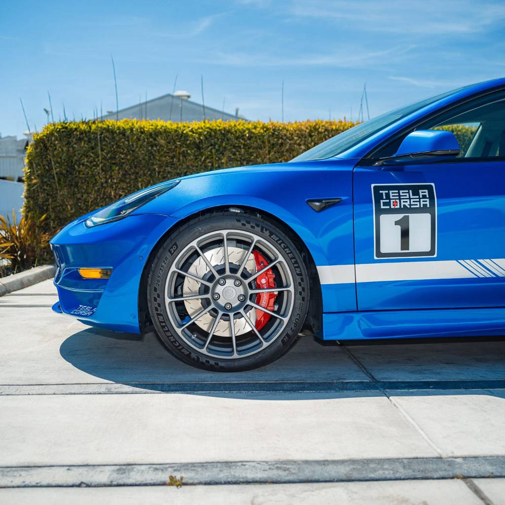UNPLUGGED PERFORMANCE UP-M3MY-317-7.1 Big Brake Kit (front) UP x PFC, 394mm Iron Rotors, Street Pads for TESLA Model 3 / Model Y Photo-5
