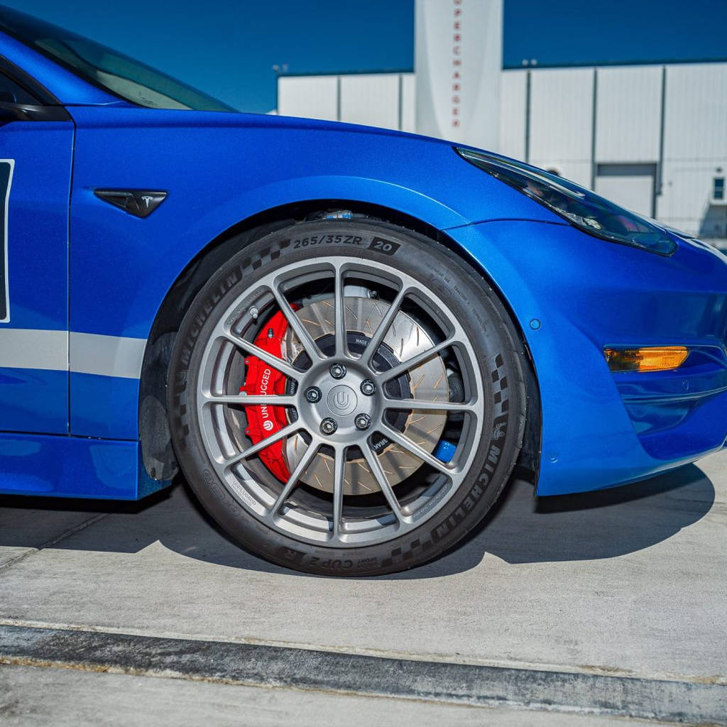 UNPLUGGED PERFORMANCE UP-M3MY-317-7.1 Big Brake Kit (front) UP x PFC, 394mm Iron Rotors, Street Pads for TESLA Model 3 / Model Y Photo-10