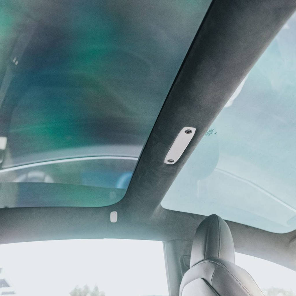 UNPLUGGED PERFORMANCE UP-M3-331-1.1 Alcantara Headliner Upgrade Kit, Charcoal Black for TESLA Model 3 2018-2020 Photo-7