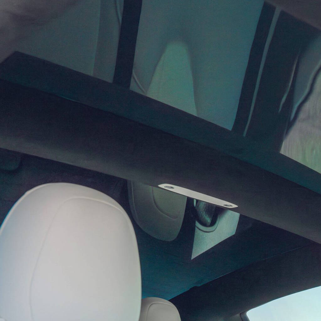 UNPLUGGED PERFORMANCE UP-M3-331-1.1 Alcantara Headliner Upgrade Kit, Charcoal Black for TESLA Model 3 2018-2020 Photo-11