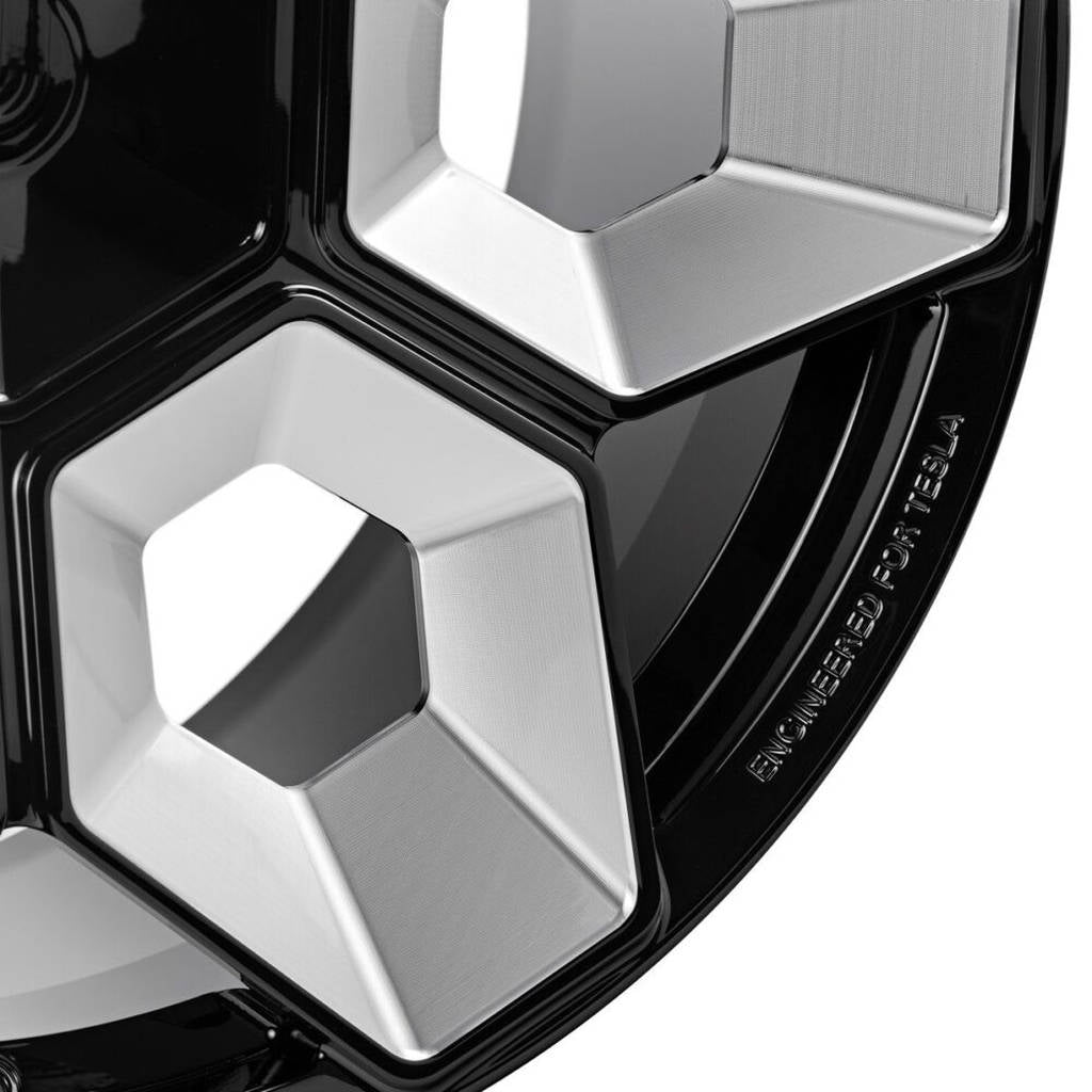 UNPLUGGED PERFORMANCE UP-CYBRHEX-DBL-006 Single Wheel UP CYBRHEX 21x10.5+35 - 5x114.3 / 5x120, Double Drilled, Satin Black for TESLA Cybertruck / Model Y Photo-12