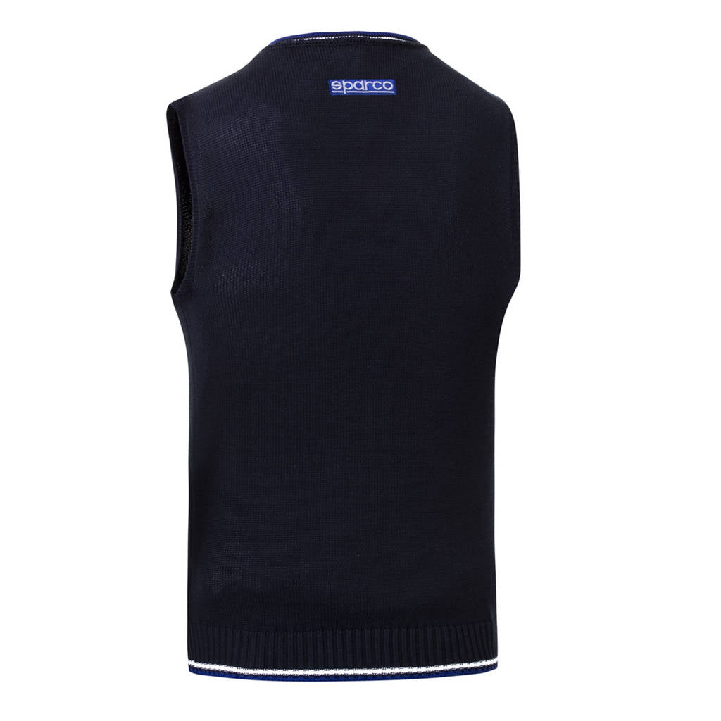 SPARCO 013052BM1S Knitted cotton vest navy blue S Photo-1