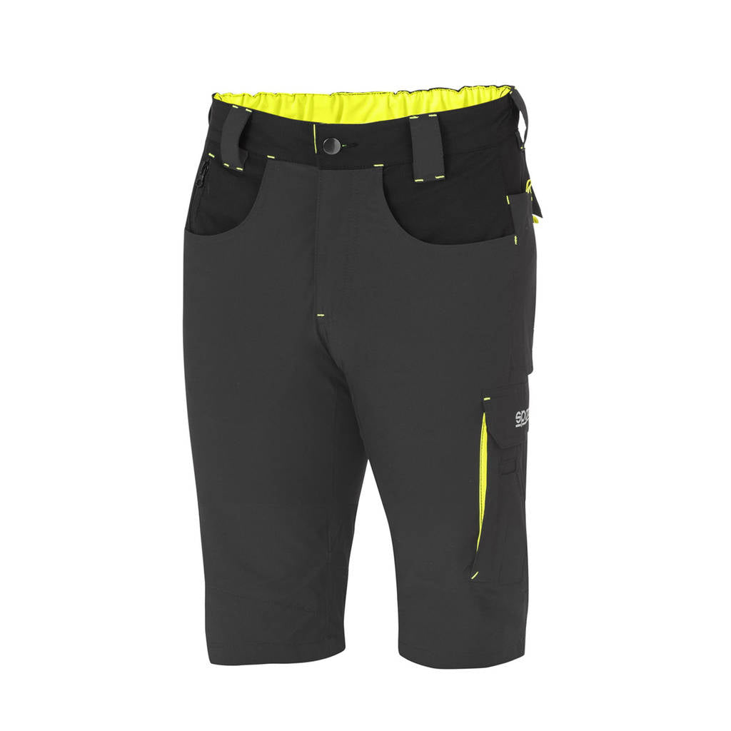 SPARCO 02428GSGF1S Mechanic's tech light shorts TW grey/yellow S Photo-0