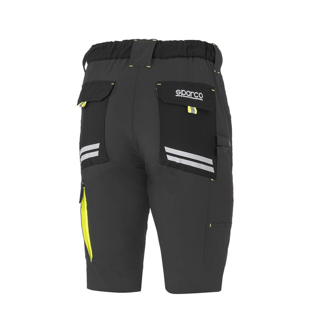 SPARCO 02428GSGF1S Mechanic's tech light shorts TW grey/yellow S Photo-1
