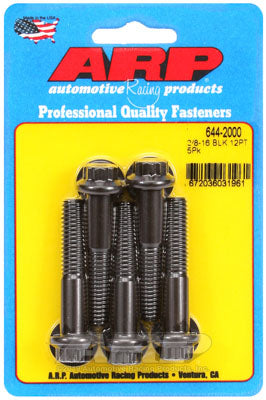 ARP 644-2000 SAE Bolt Kit 3/8-16 x 2.000 12pt 7/16 wrenching black oxide bolts Photo-0