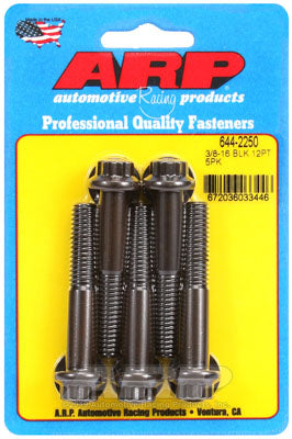 ARP 644-2250 SAE Bolt Kit 3/8-16 x 2.250 12pt 7/16 wrenching black oxide bolts Photo-0