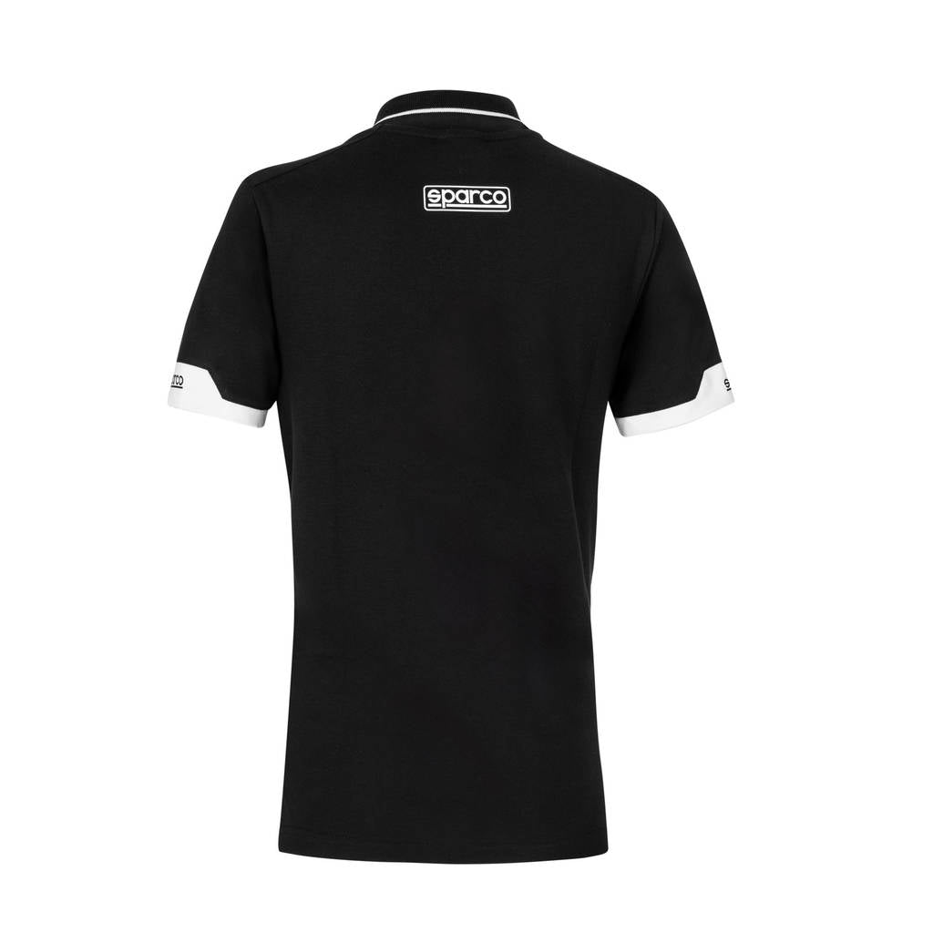 SPARCO 013036LNR1S Polo zip lady black S Photo-1