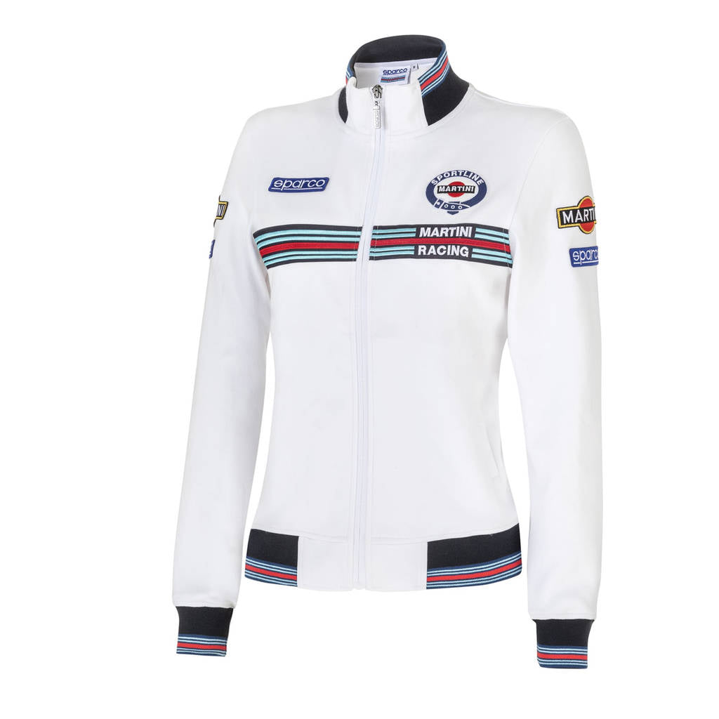SPARCO 013033MRBI2M Full zip sweatshirt MARTINI RACING LADY white M Photo-0