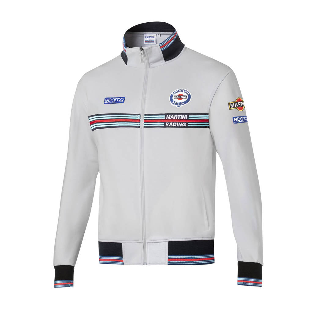 SPARCO 01278MRGR0XS Full zip sweatshirt MARTINI RACING grey XS Photo-0