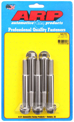 ARP 646-3750 SAE Bolt Kit 1/2-13 x 3.750 hex SS bolts Photo-0